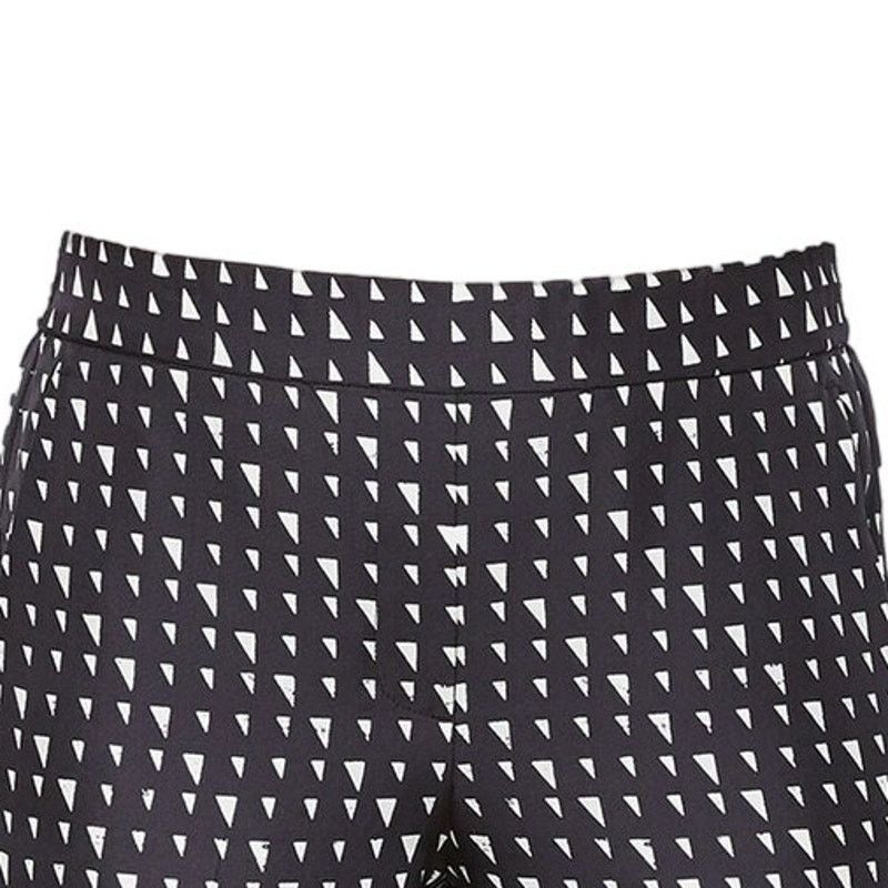 Theory Theory Silk Pull-On Trousers in Black/White | Size 10 Size 32" / US 10 / IT 46 - 2 Thumbnail