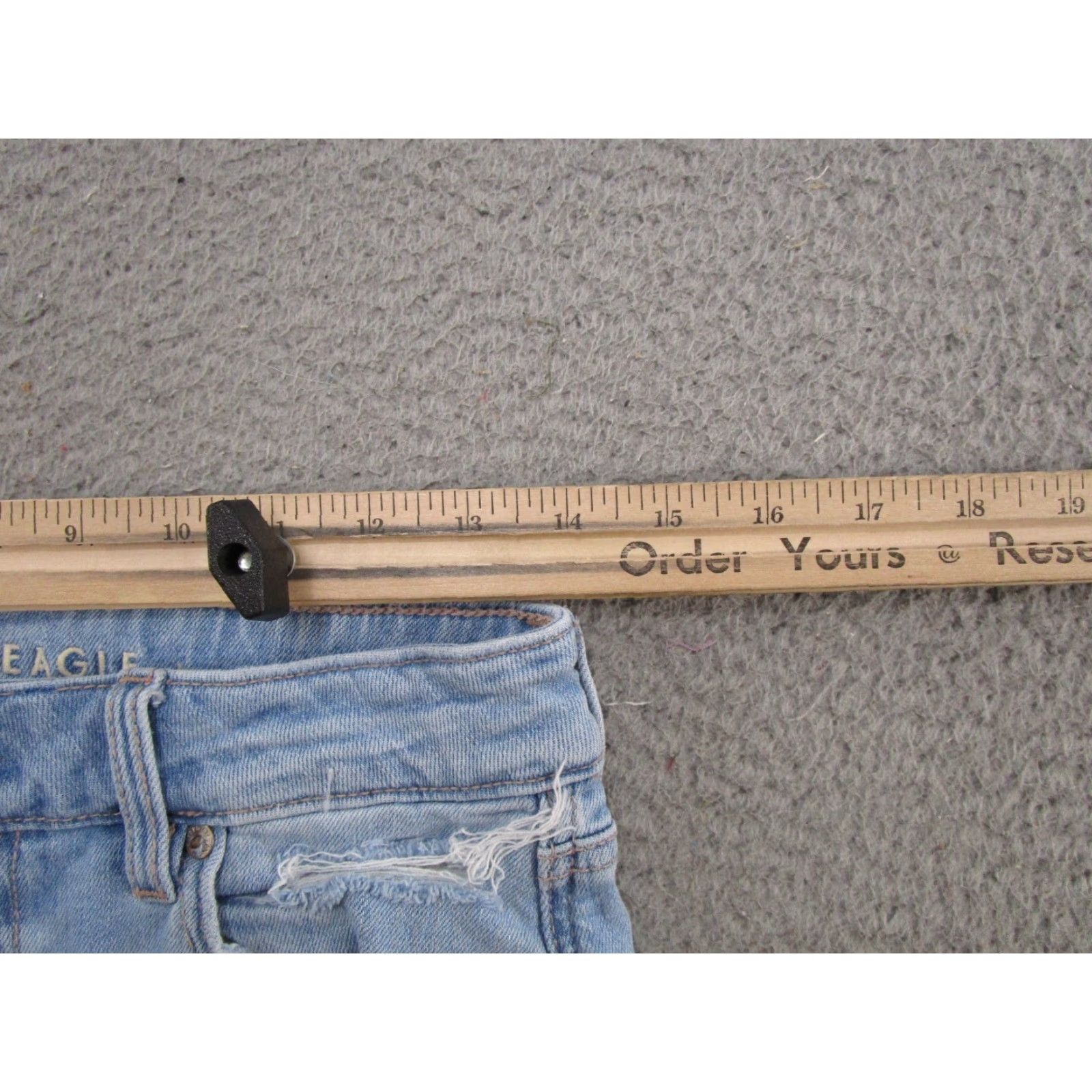 American Eagle Outfitters VINTAGE American Eagle Outfitters Jeans Womens Size 2 Distressed Wide-Leg 90s Blue Denim 5-Pocket Rise High Baggy Relaxed Straight Size 26" / US 2 / IT 38 - 7 Thumbnail