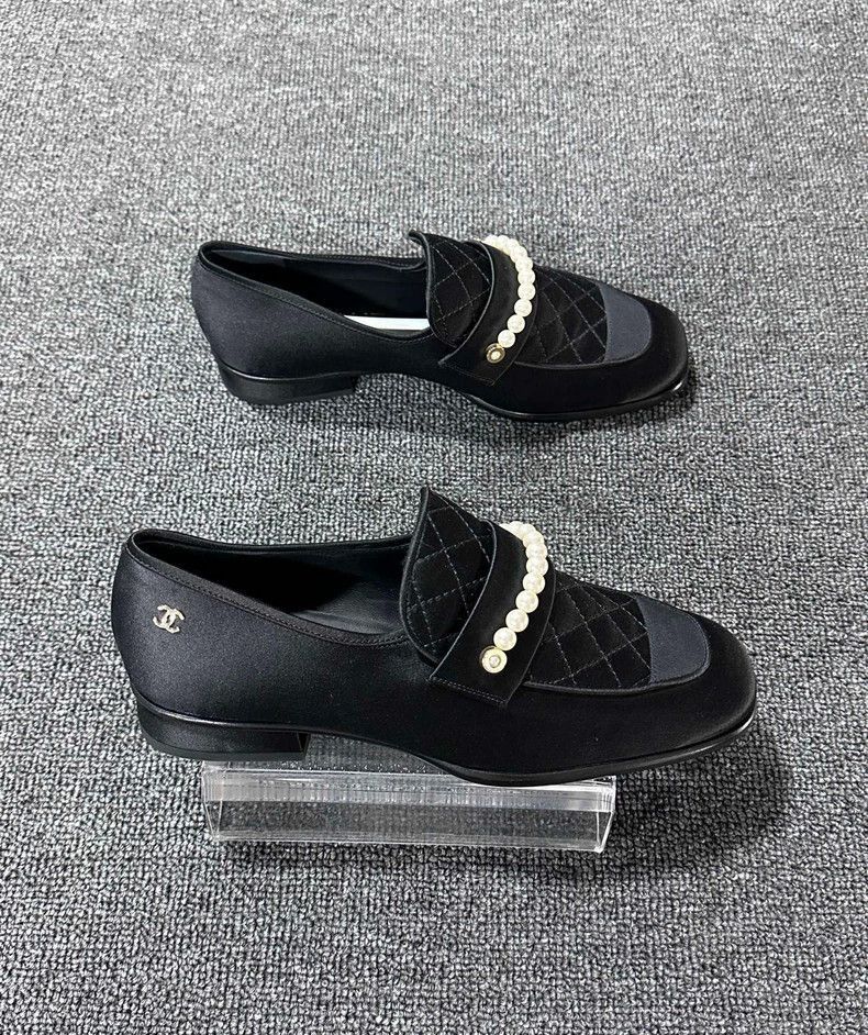 Chanel Chanel Pearl Detail Black Loafers -2505 Size US 6 / IT 36 - 3 Thumbnail