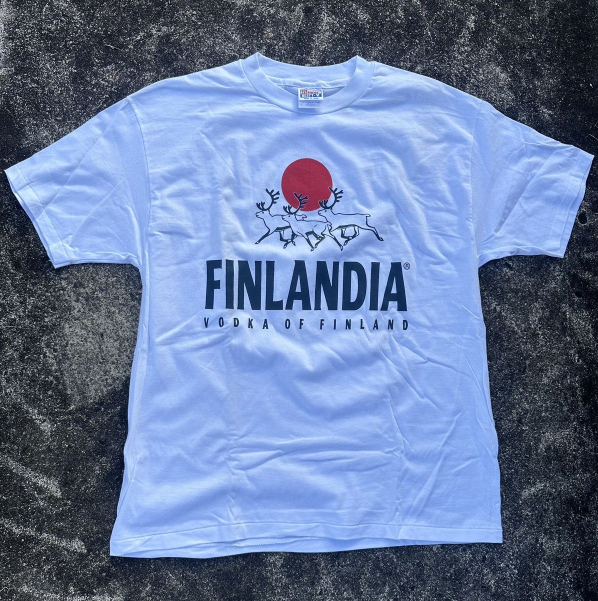 Hanes × Vintage Vintage Finlandia Vodka Promo Tee Size US XL / EU 56 / 4 - 1 Thumbnail