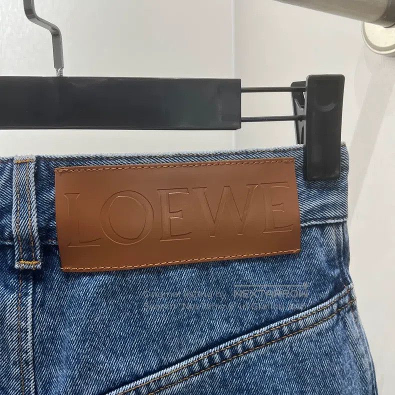Loewe Loewe Logo High-Waist Wide Leg Jeans Size 42" / US 20 - 6 Thumbnail