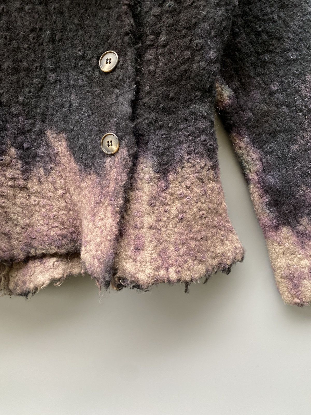 Japanese Brand A/W 1998 - Yoshiki Hishinuma- Gradient Dyed Wool Jacket Size S / US 4 / IT 40 - 6 Thumbnail
