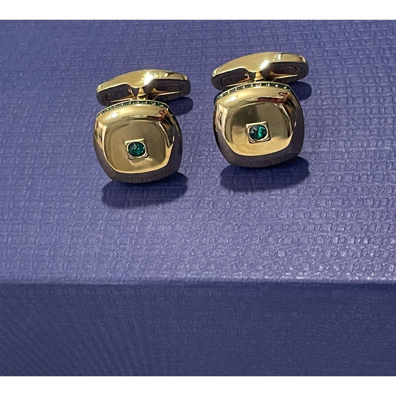 Swarovski Swarovski Theo cufflinks Earth element, Green, new Size ONE SIZE - 3 Thumbnail