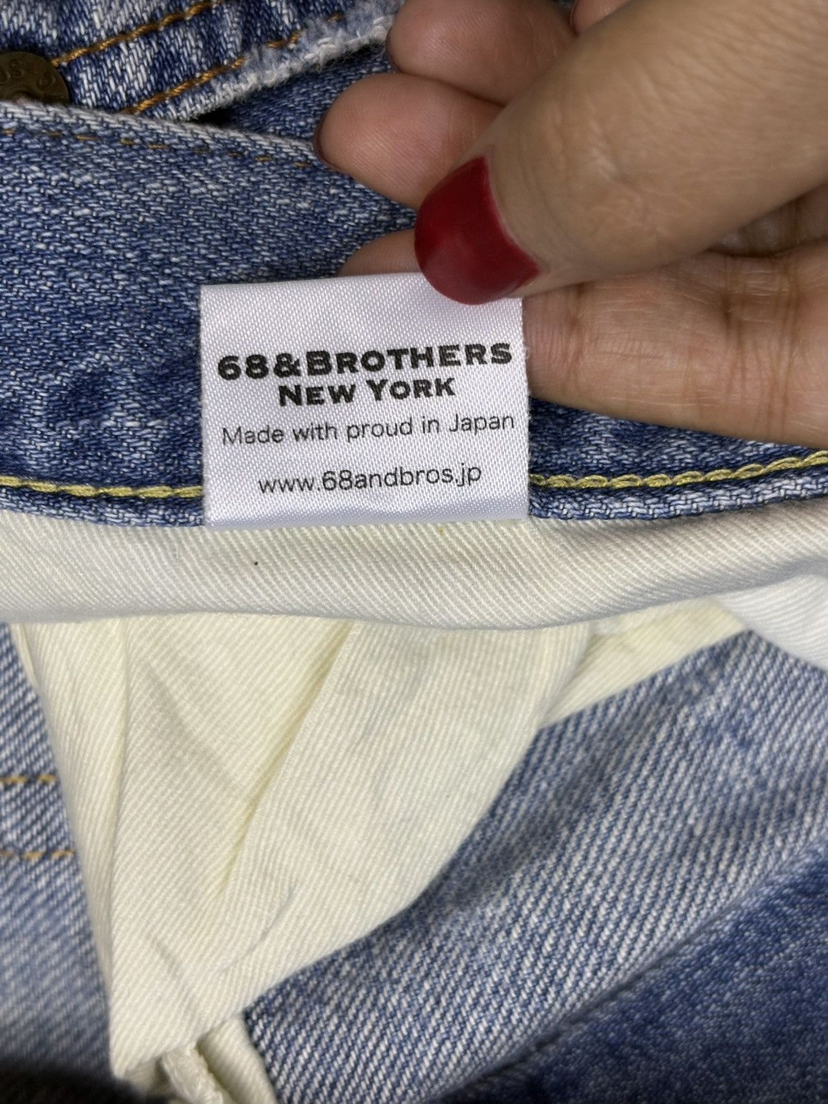 Japanese Brand Vintage Japanese Brand Faded Blue Wash Patched Baggy Jeans Size US 31 - 10 Thumbnail