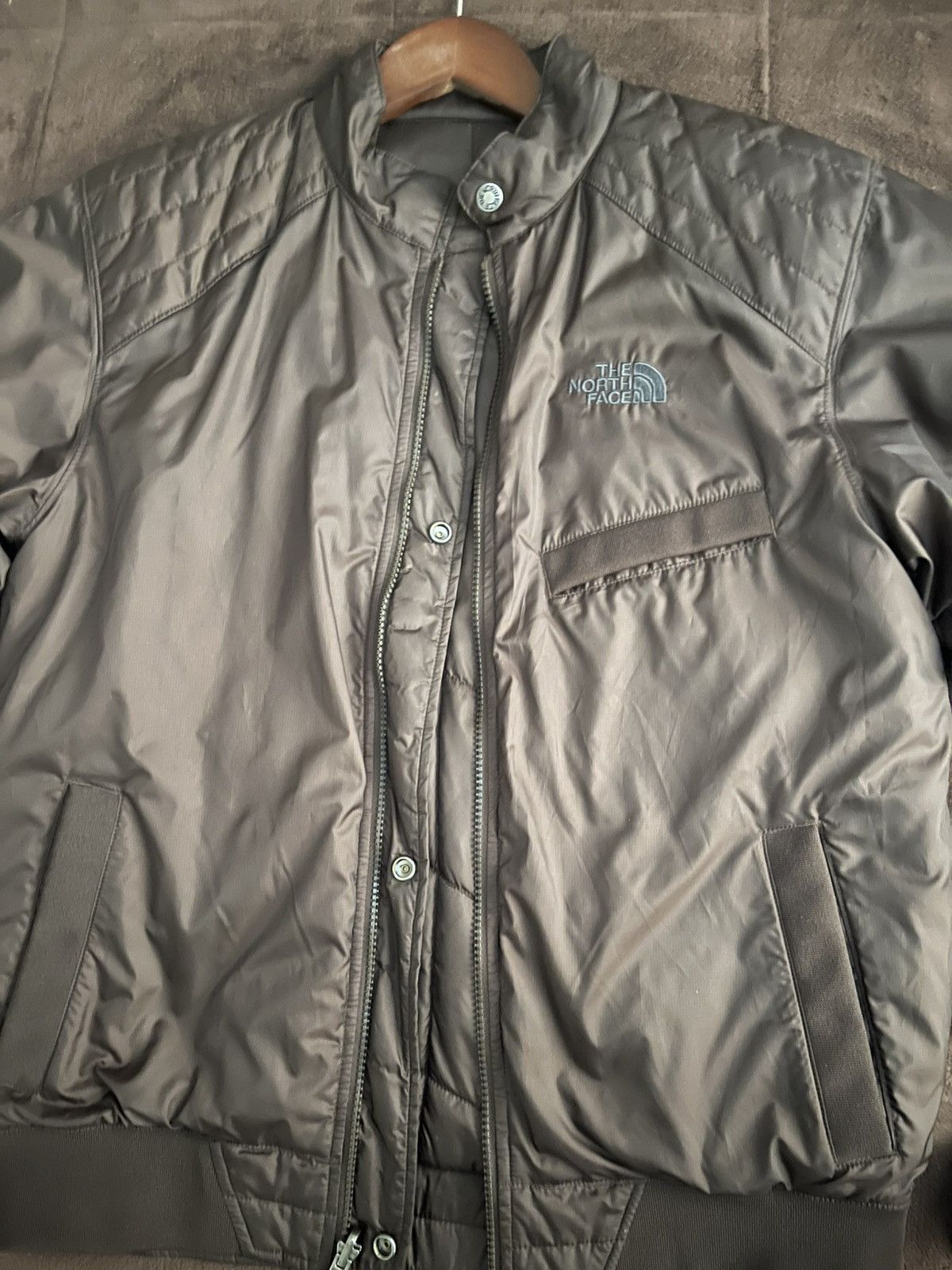 North Face Reversible Cryptic Jacket Ripstop Chocolate Brown