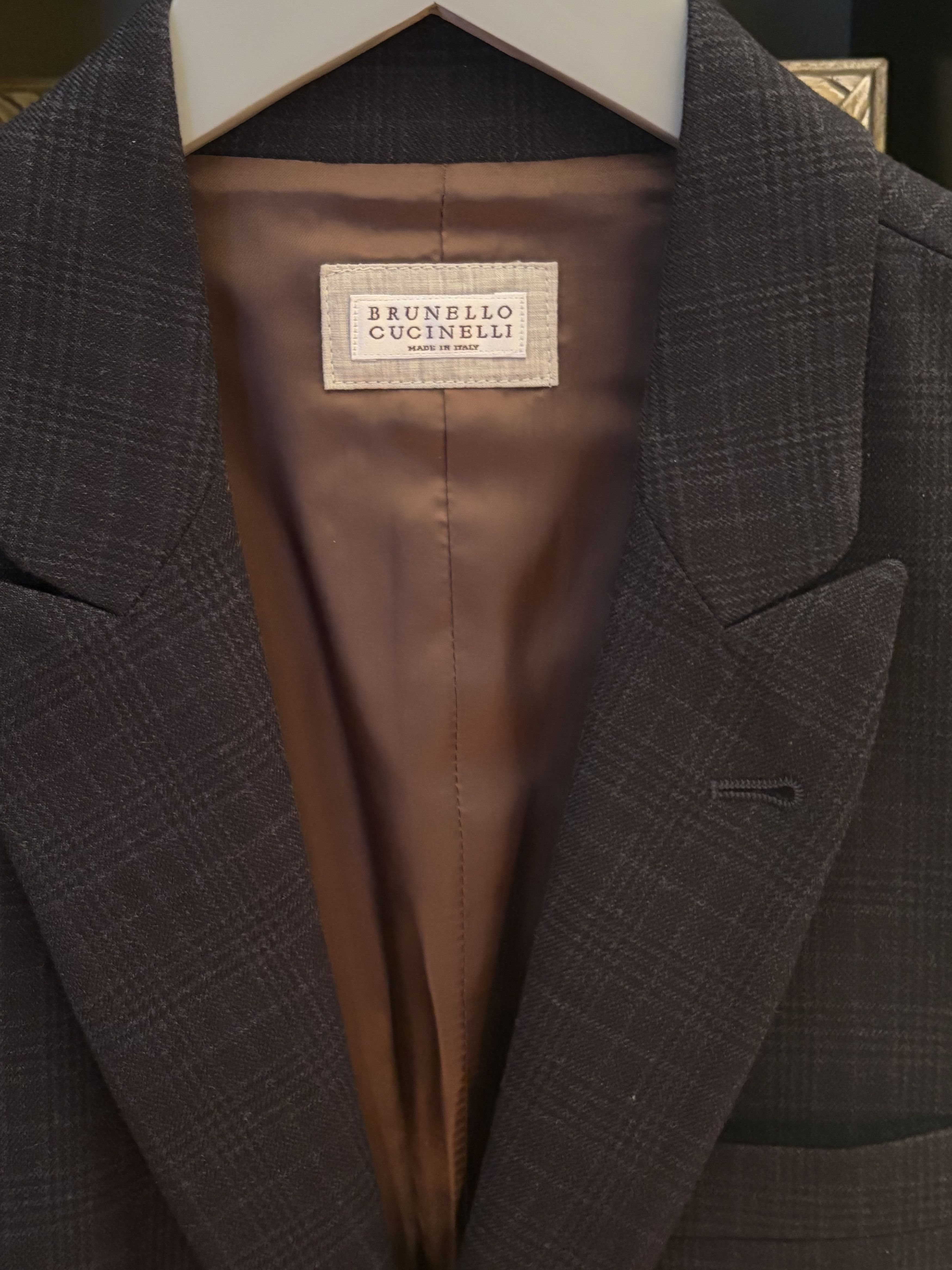 Brunello Cucinelli Brunello Cucinelli blue check suit vest brand new size 50 Size US M / EU 48-50 / 2 - 5 Thumbnail