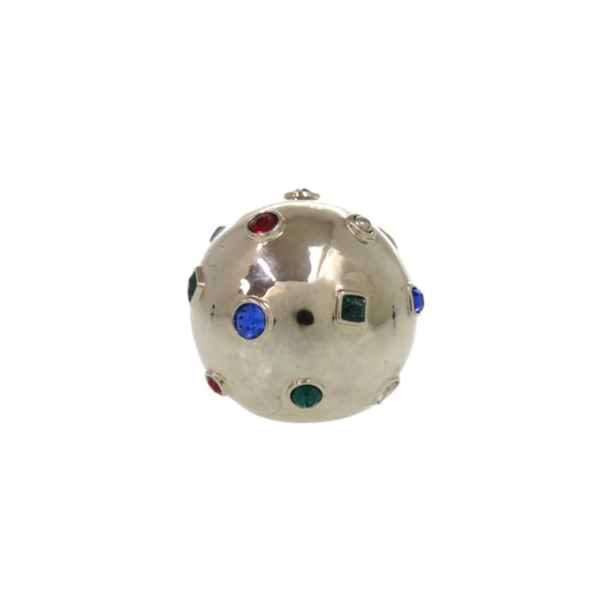 Louis Vuitton Excellent condition Louis Vuitton Planet 17 Strass Cocktail Ring with Metal Rhinestones, approximately 1 inch, Silver Ring, LV 0845, LOUIS VUITTON Size ONE SIZE - 1 Thumbnail