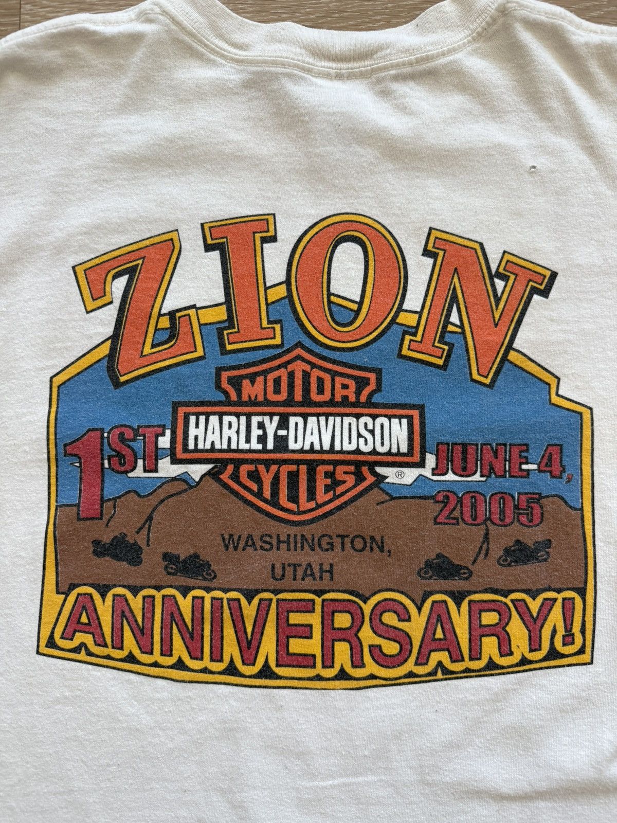 Harley Davidson Vintage ‘05 Zion Utah Harley Shirt Size US M / EU 48-50 / 2 - 2 Thumbnail