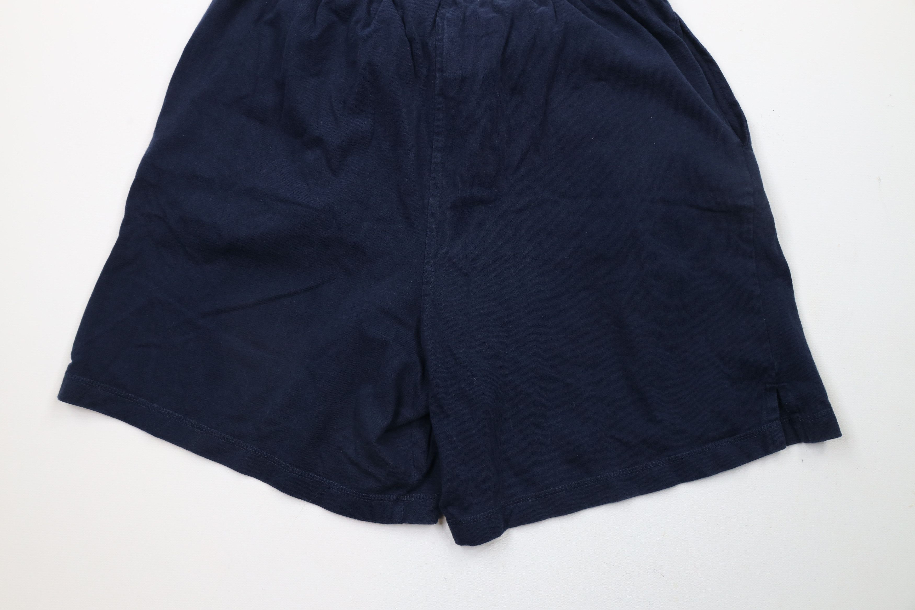Vintage Vintage 90s Streetwear Above Knee Shorts Navy Blue Cotton Size US 36 / EU 52 - 9 Thumbnail