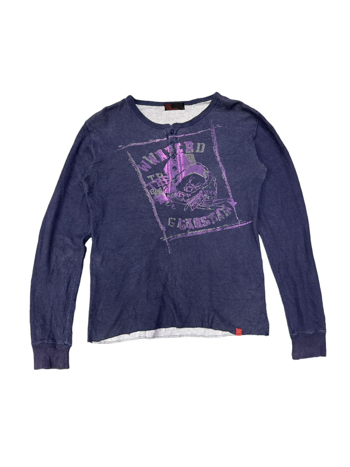 Japanese Brand 291295 HOMME SKULL DESTROYED PATTERN SHIRT Size US M / EU 48-50 / 2 - 1 Thumbnail