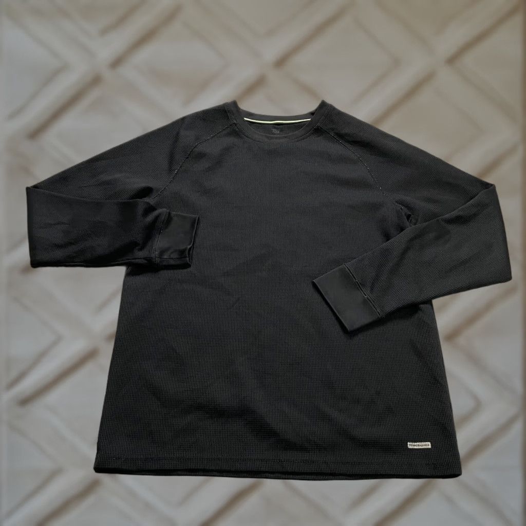Vintage Unbranded Long Sleeve Crew Neck T-Shirt Men’s Medium Black Knit Activewear Size US M / EU 48-50 / 2 - 1 Thumbnail