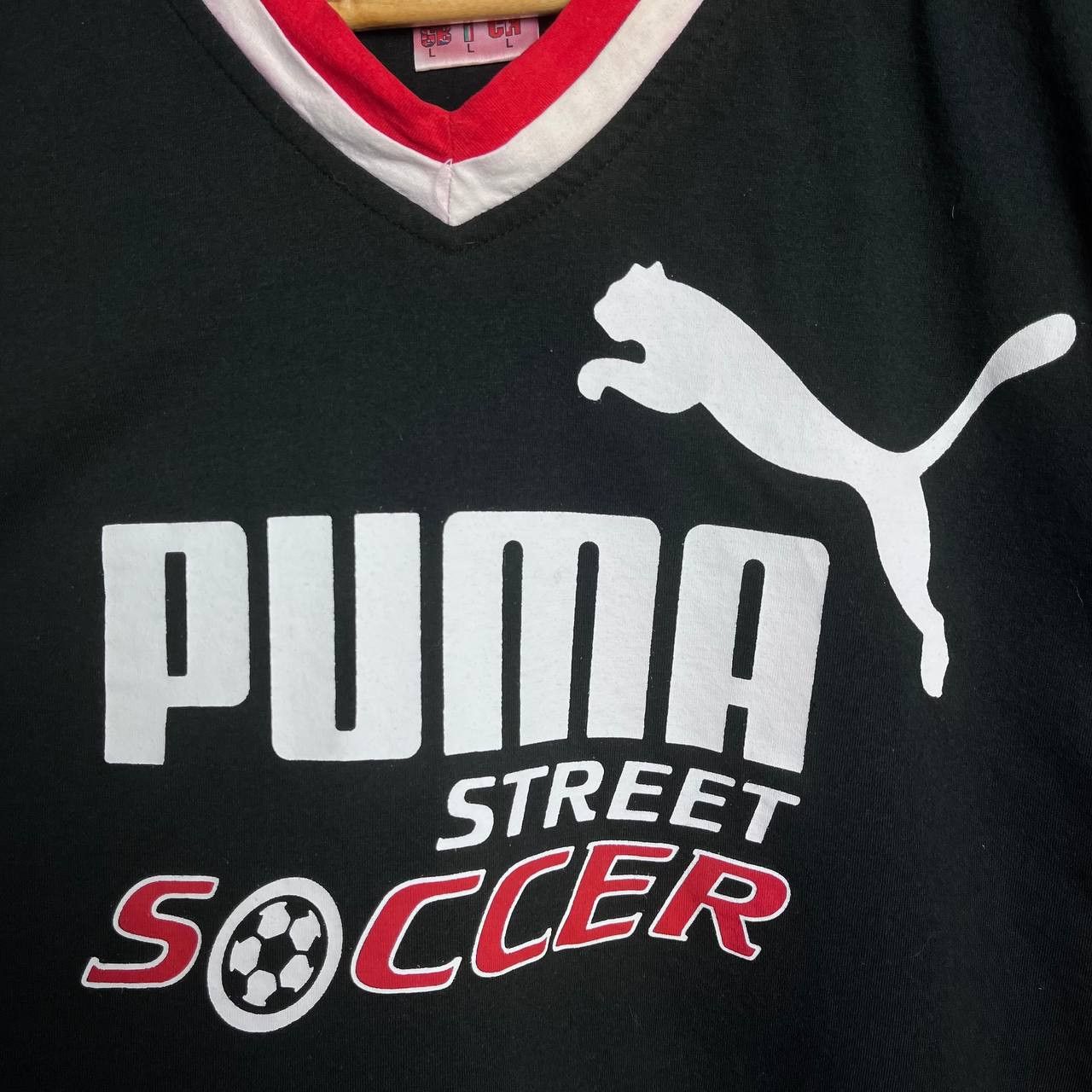 Puma Vintage 90s Puma Street Soccer Cup Tshirt Retro Football Size US L / EU 52-54 / 3 - 3 Thumbnail