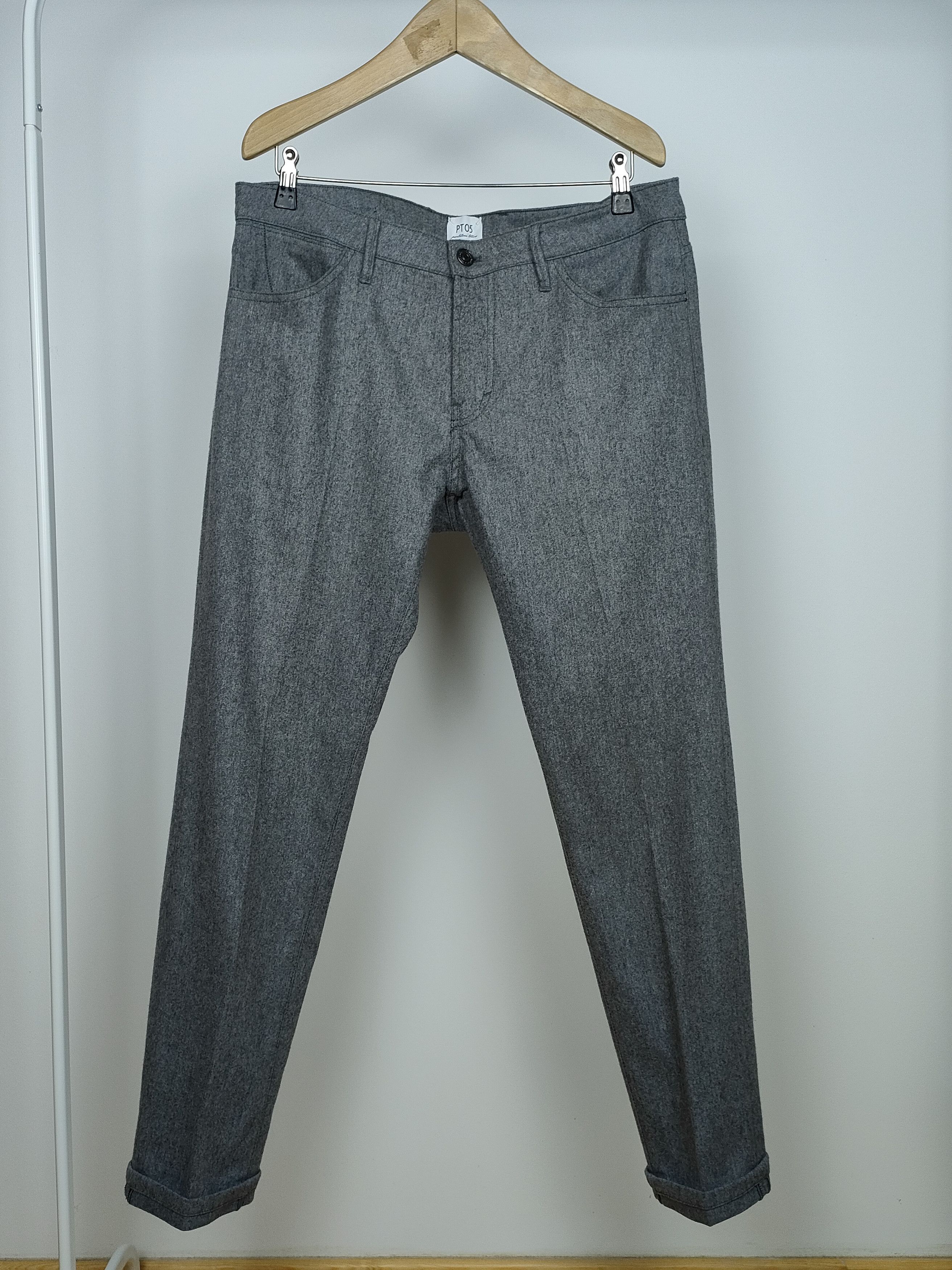 PT Torino PT05 Wool Pants Size US 35 - 1 Thumbnail