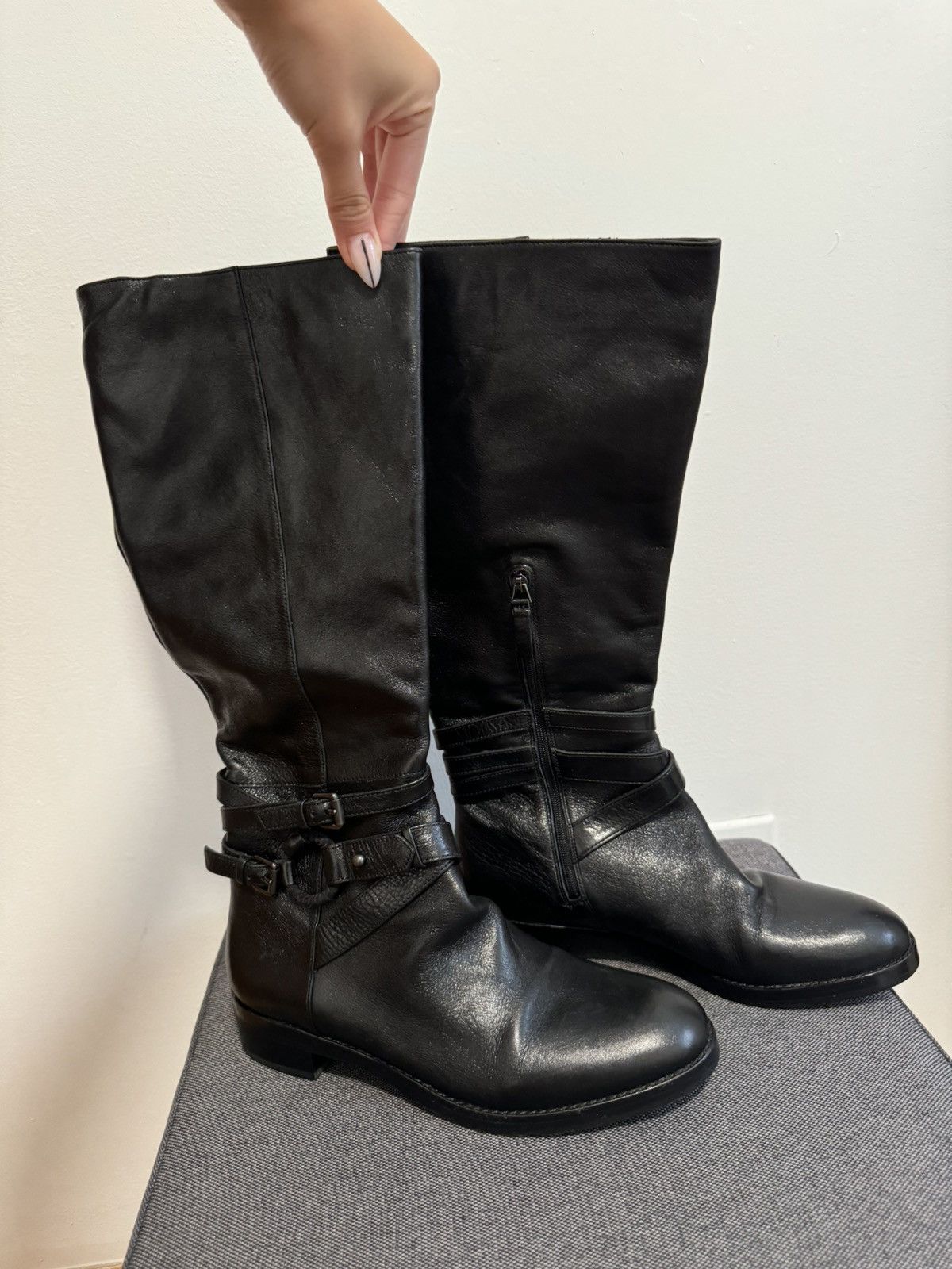 Vintage Via Spiga Leather knee high boots Size US 8.5 / IT 38.5 - 1 Thumbnail