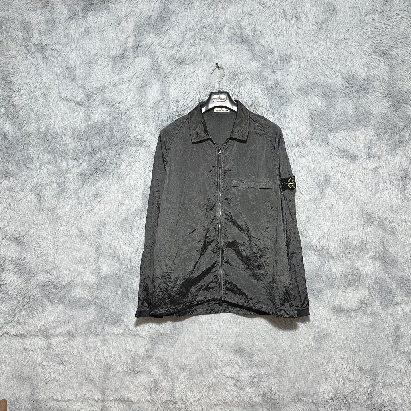 Stone Island stone island 22ss metallic nylon jacket Size US XXL / EU 58 / 5 - 1 Thumbnail