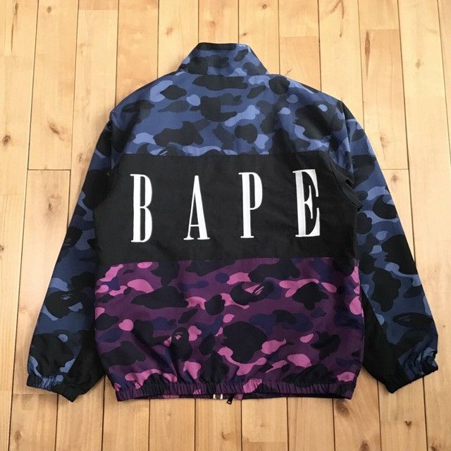 Bape BAPE Track jacket purple camo x blue camo a bathing ape Size US M / EU 48-50 / 2 - 2 Thumbnail