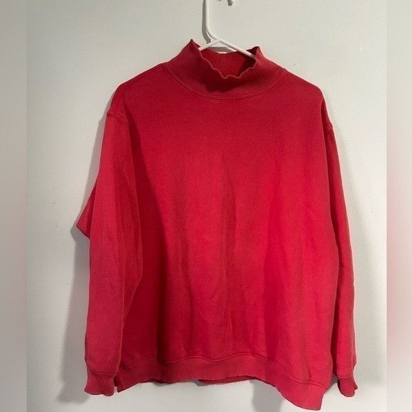 American Eagle Outfitters Aerie Red Cowlneck Crewneck Size M / US 6-8 / IT 42-44 - 1 Thumbnail