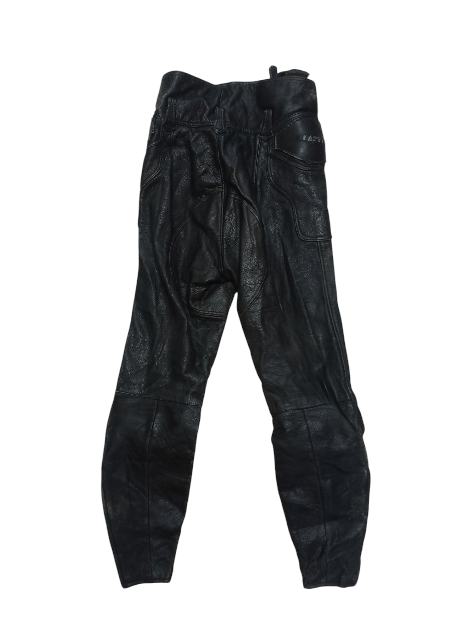Kadoya Vintage 90s Kadoya Leather Biker Padded Pants Size US 29 - 2 Thumbnail
