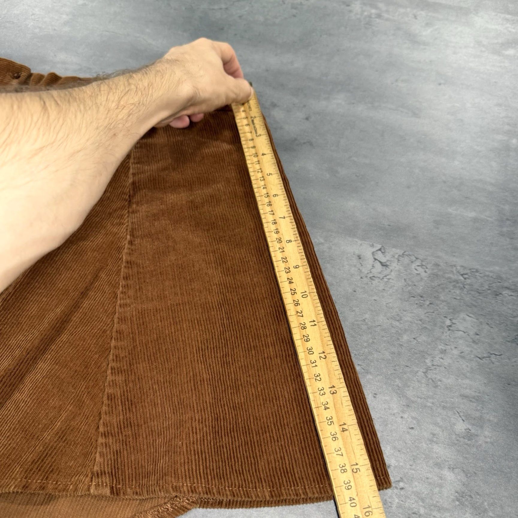 Joe Boxer VINTAGE 90s Y2K Brown Corduroy Skirt Women XL 32 Midi Button Up Front Close Size 34" / US 12 / IT 48 - 6 Thumbnail