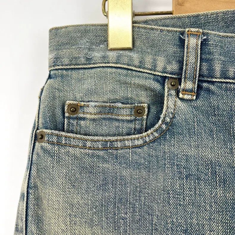 Saint Laurent Paris Saint Laurent Paris Washed distressed ripped men's blue je Size US 29 - 5 Thumbnail