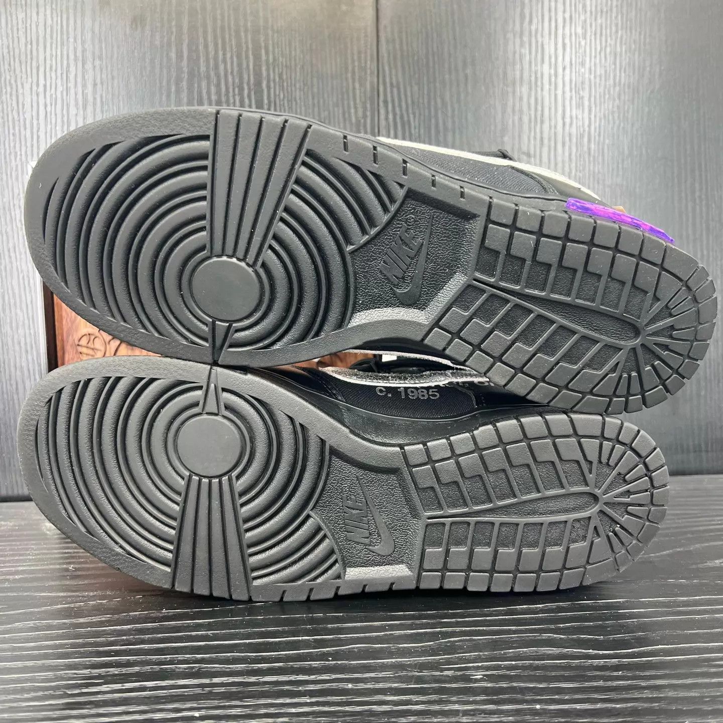 Off-White OW Dunk No.50 Black Men's 44 Buttonless Size US 10 / EU 43 - 5 Thumbnail