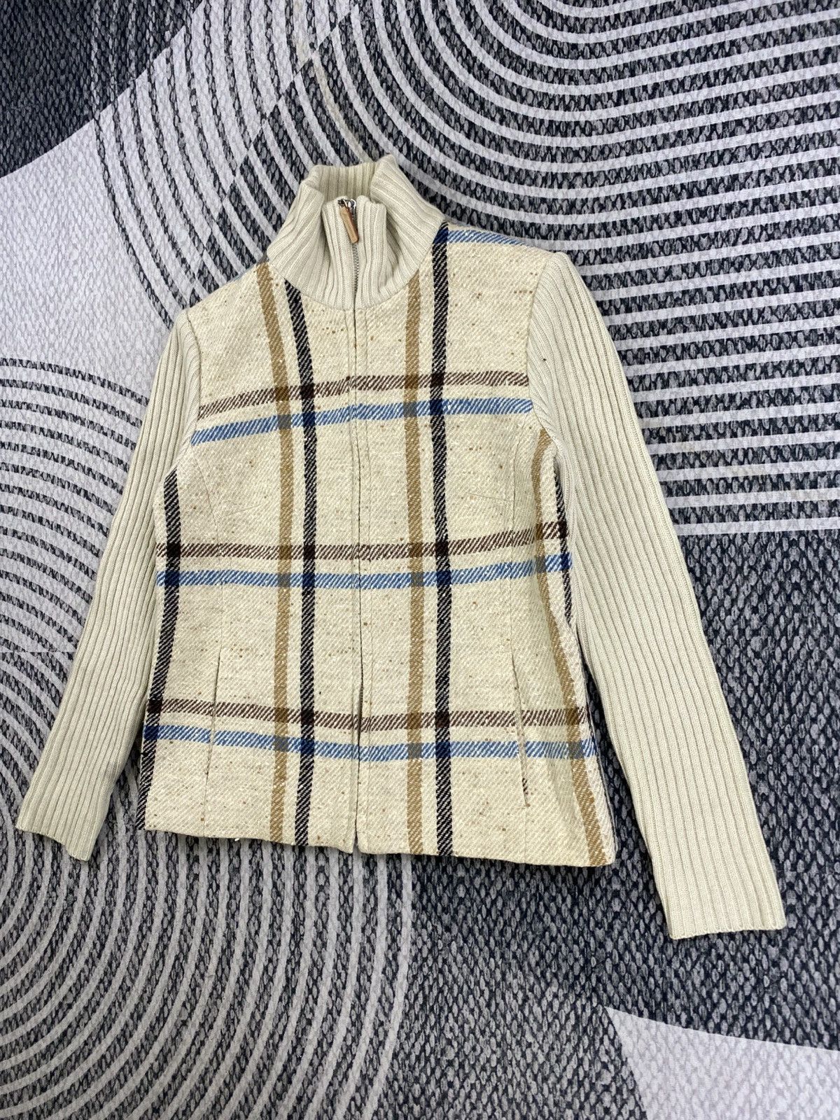 Aquascutum Vintage Aquascutum Fullzip Knit Sweater Size US S / EU 44-46 / 1 - 5 Thumbnail