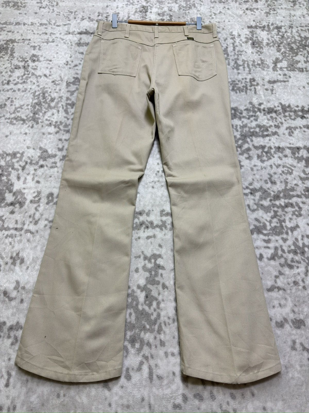 Wrangler Vintage Wrangler Sta-Prest Bootcut Flare Pants 70s Talon Zip Size US 33 - 2 Thumbnail