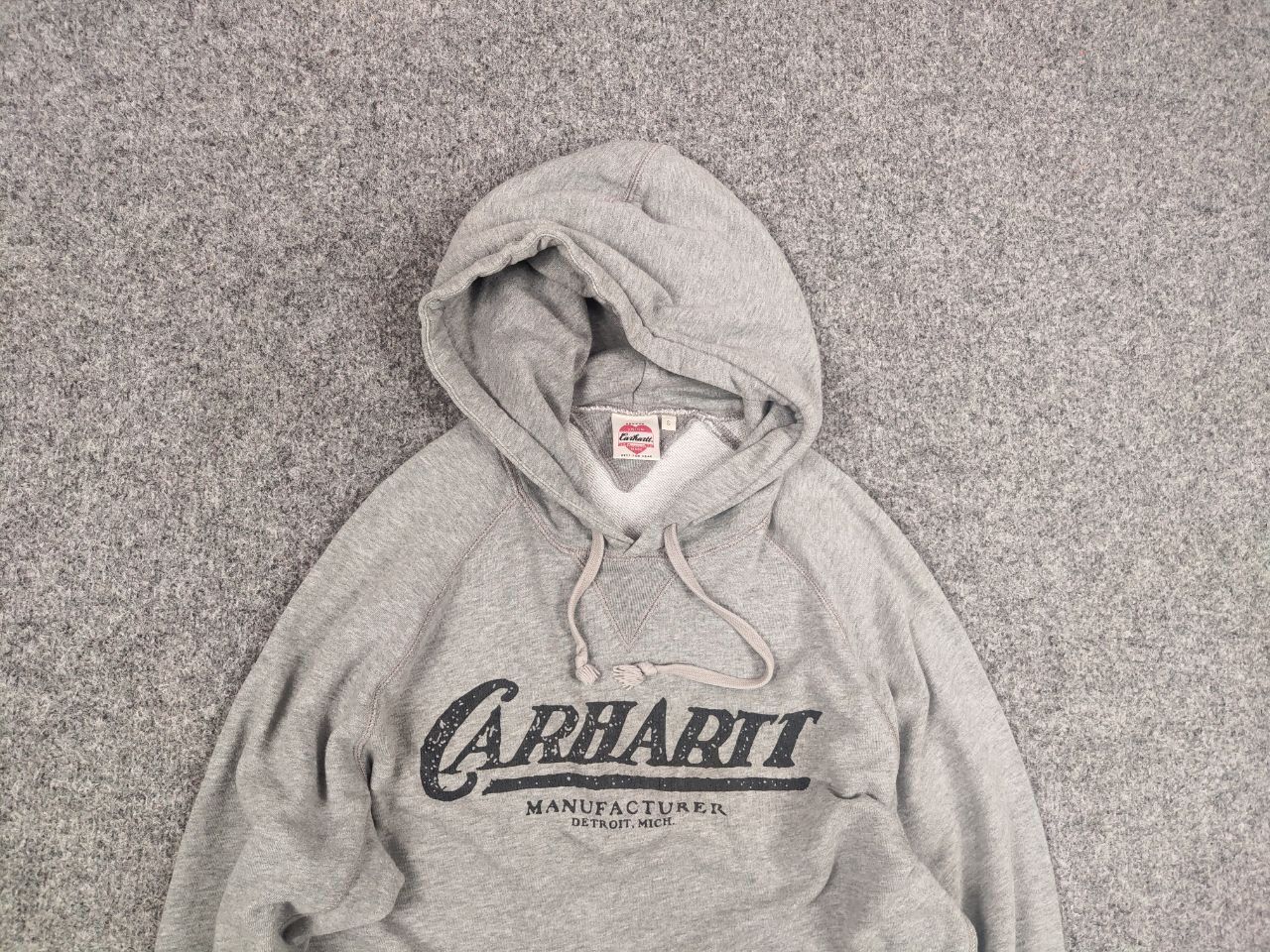 Carhartt Carhartt Union Made Gray Detroit Logo Hoodie Vintage Style Size US S / EU 44-46 / 1 - 4 Thumbnail