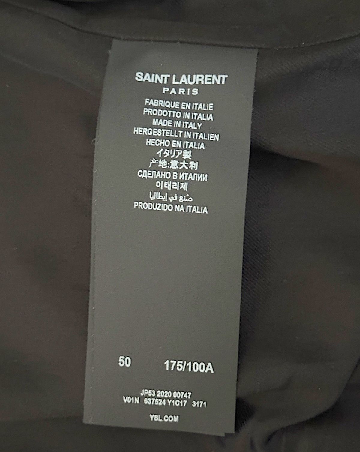 Saint Laurent Paris Saint Laurent Crinkled Satin Jacket Size US M / EU 48-50 / 2 - 7 Thumbnail