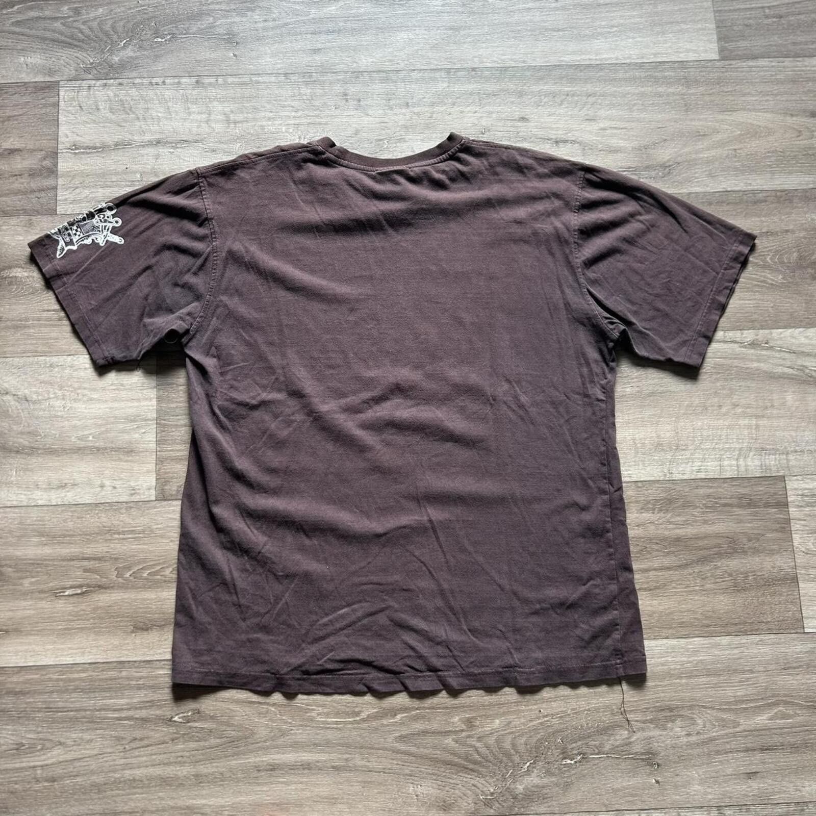 Affliction Brown y2k Big Print Graphic t shirt style size XL Size US XL / EU 56 / 4 - 3 Thumbnail