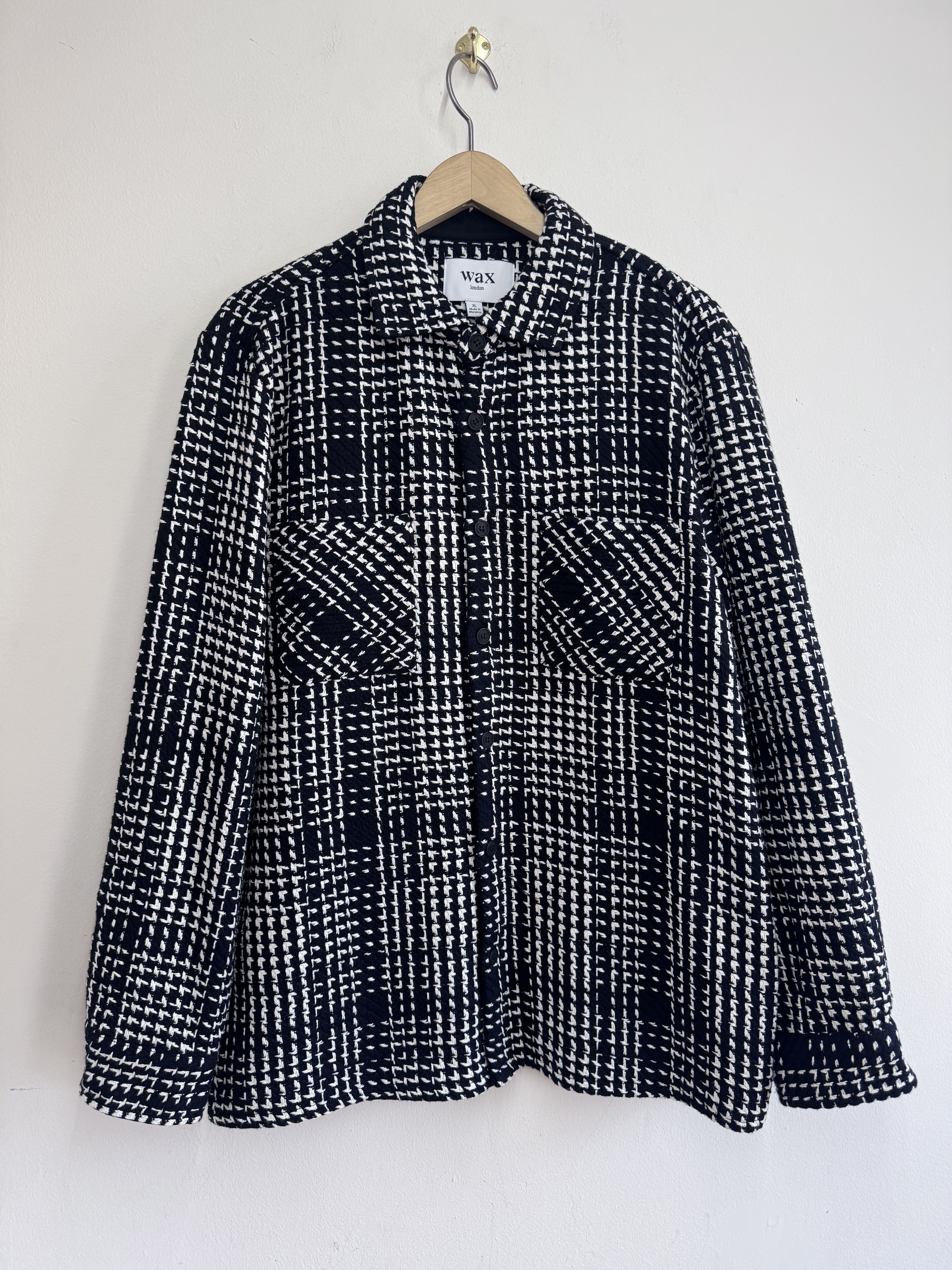 Wax London Wax London Whiting Twin Weave Overshirt Check AW24 Size US XL / EU 56 / 4 - 1 Thumbnail