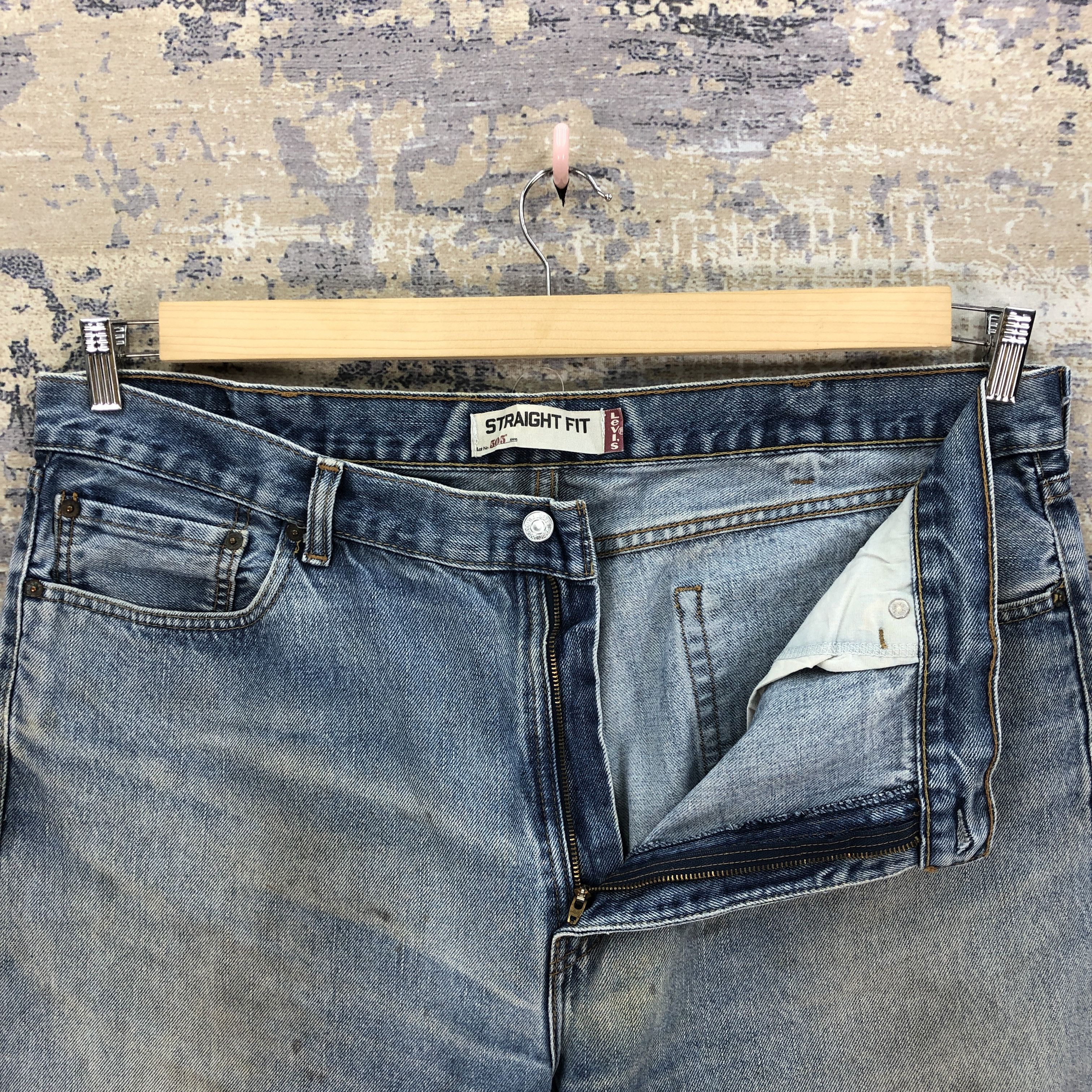 Levi's × Vintage Vintage Levis 505 Jeans Rusty Levi's Faded Light Wash Denim Size US 38 / EU 54 - 6 Thumbnail