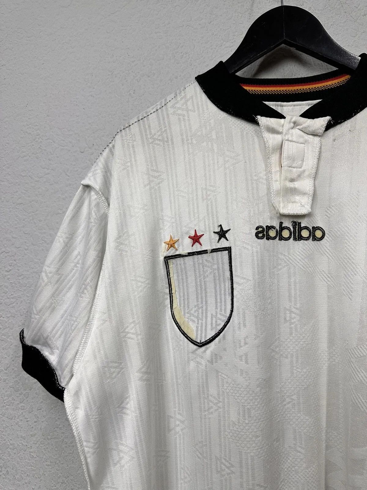 Adidas Wow😻Adidas Vintage Jersey Germany 90s Soccer Home T-Shirt Size US XL / EU 56 / 4 - 14 Thumbnail
