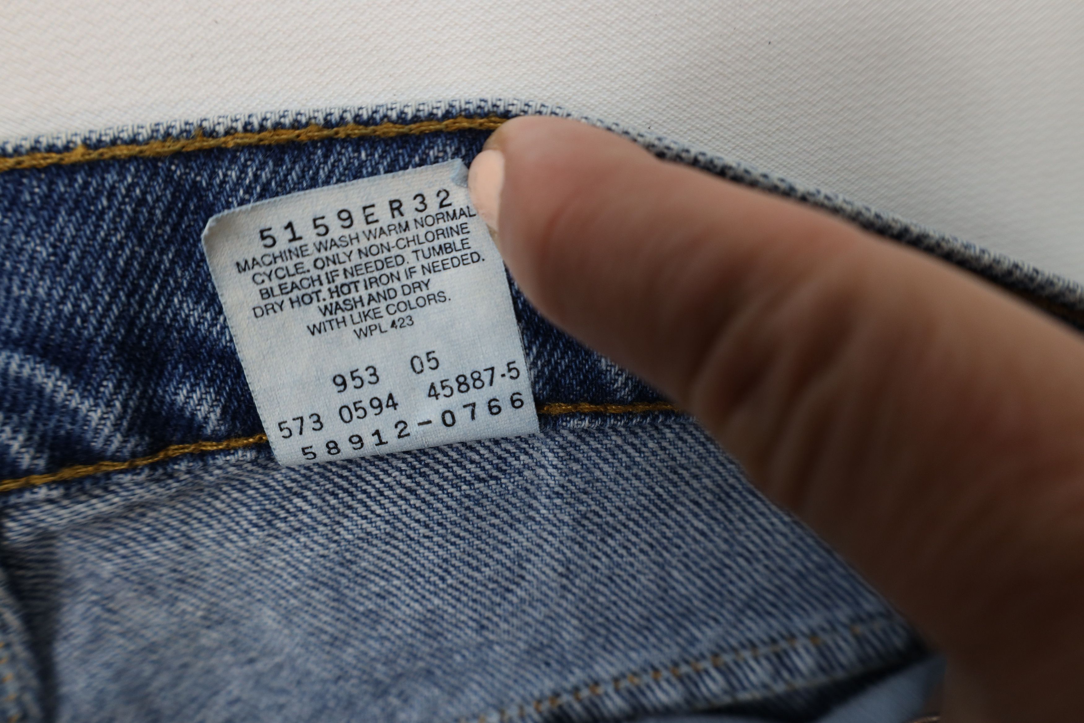 Levi's × Vintage Vintage 90s Levis 912 Orange Tab Denim Jeans Blue USA Size 34" / US 12 / IT 48 - 6 Thumbnail