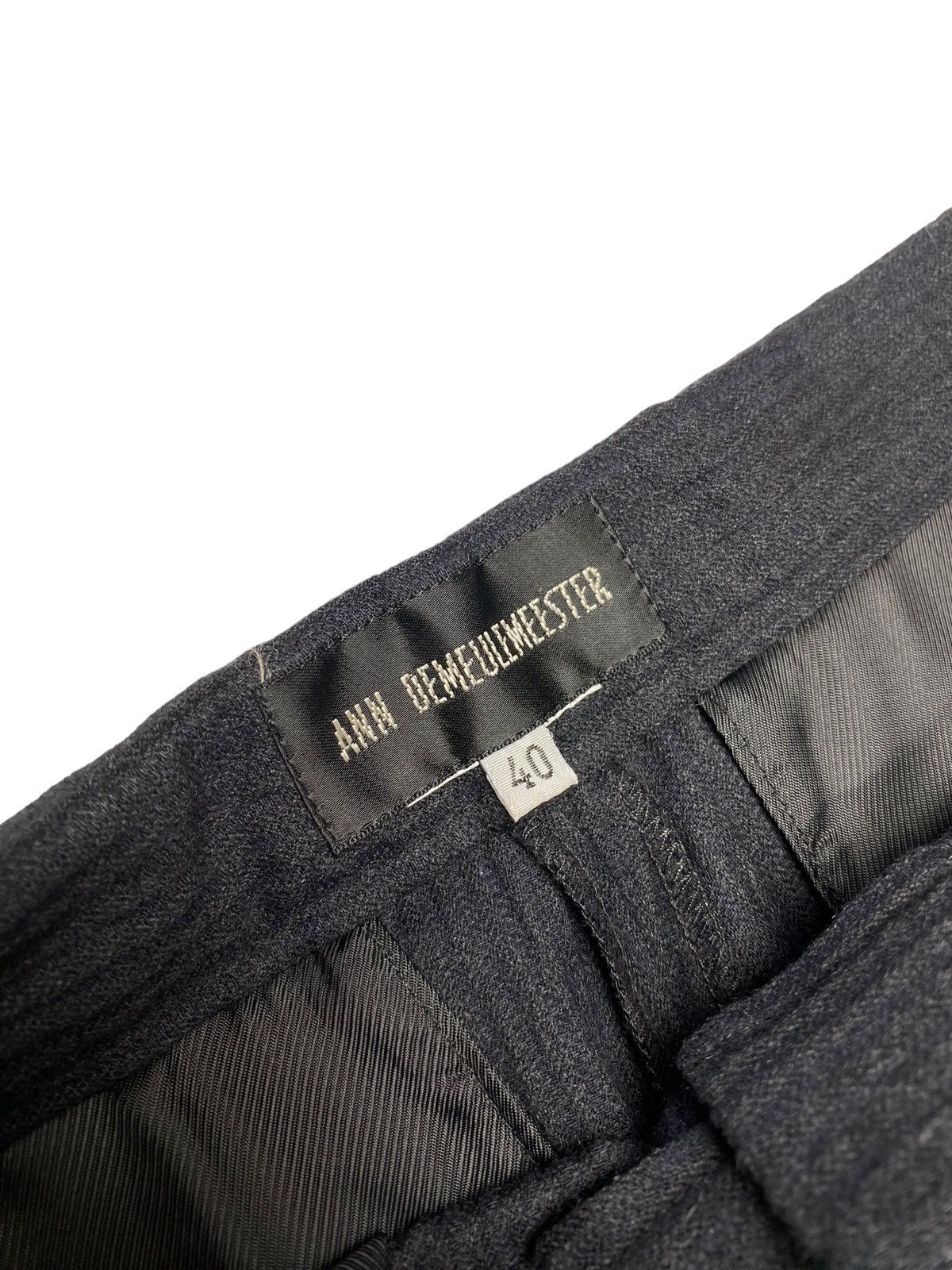 Ann Demeulemeester 🔥VERY RARE🔥 ANN DEMEULEMEESTER Black striped Suit blazer Size XS / US 0-2 / IT 36-38 - 13 Thumbnail