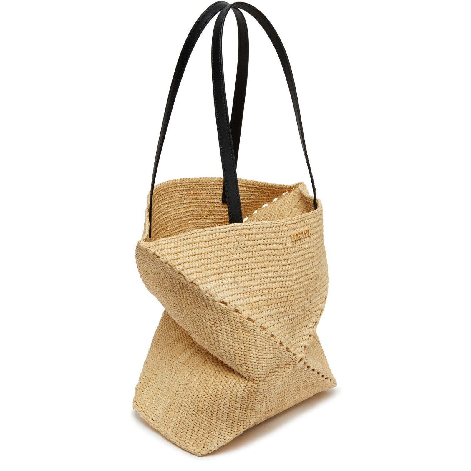 Loewe LOEWE Puzzle Fold Natural Raffia Tote Bag New & Authentic Size ONE SIZE - 2 Thumbnail