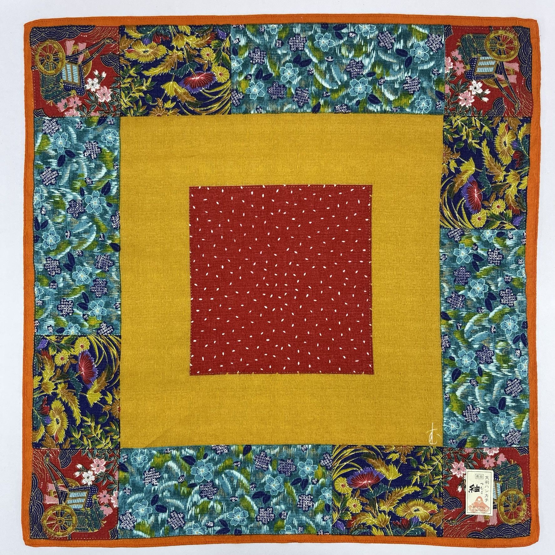 Japanese Brand Japanese Furoshiki Handkerchief Wrap Gift - 5092 Size ONE SIZE - 2 Thumbnail