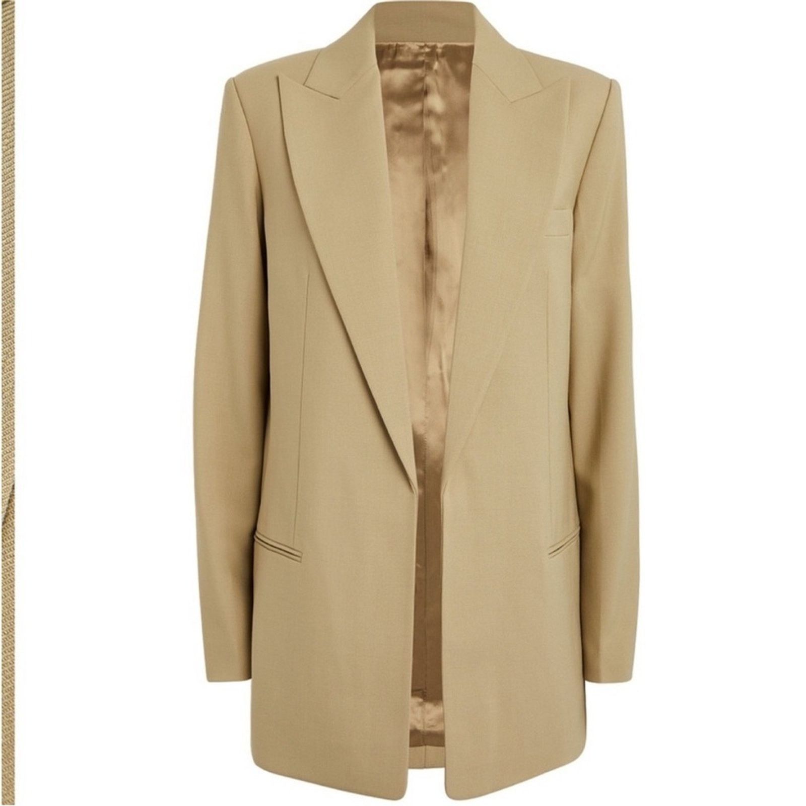 Helmut Lang 183 NWOT Helmut Lang $550 Women's Tan Blazer Size 0 Size XS / US 0-2 / IT 36-38 - 4 Thumbnail