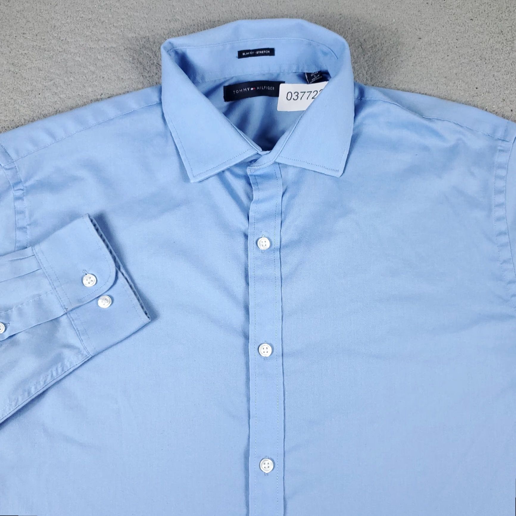 Tommy Hilfiger Tommy Hilfiger Button-Up Shirt Mens Large Blue Casual Long Sleeve Regular Fit Size US L / EU 52-54 / 3 - 2 Thumbnail