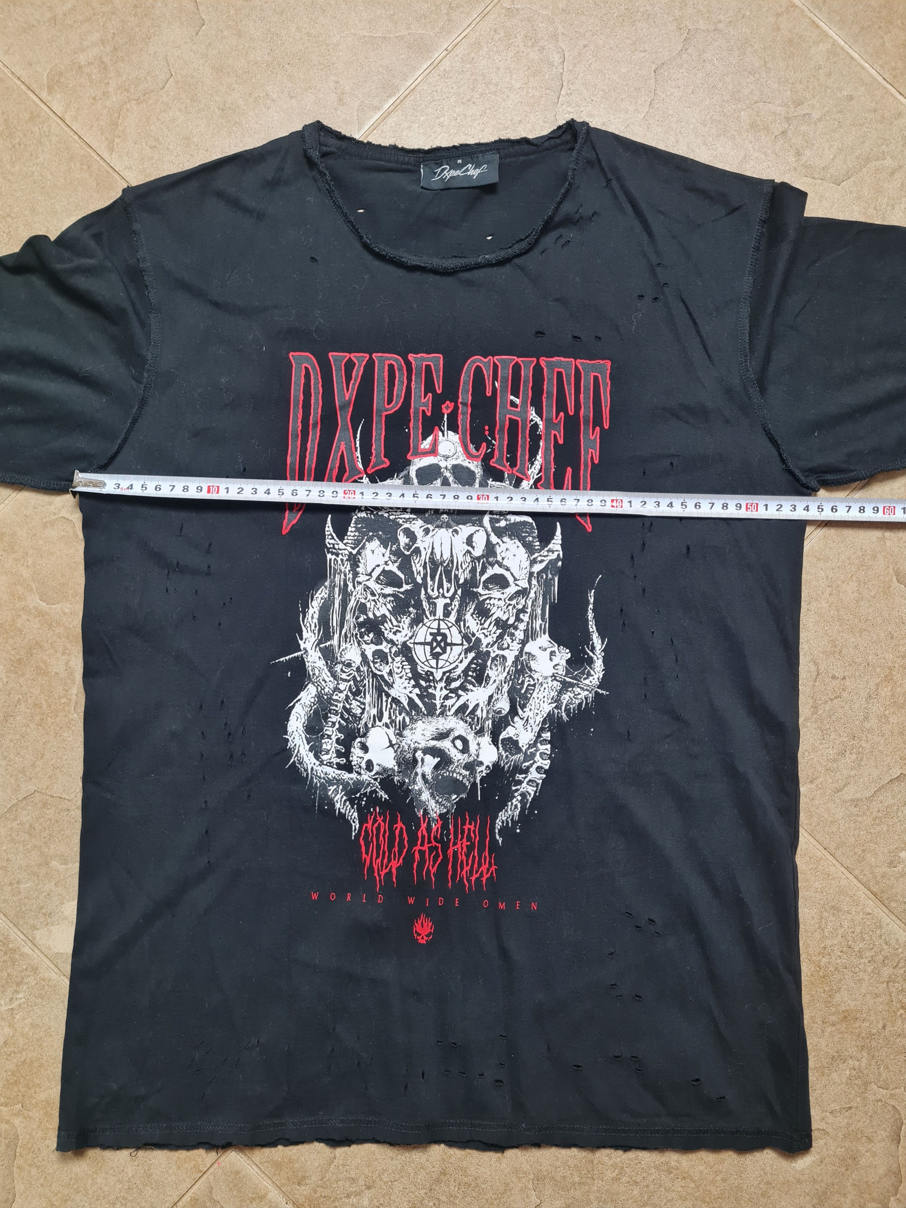 Dxpe Chef Dxpe Chef Distressed Tee Heavy Metal Skull Grunge Punk Goth Size US M / EU 48-50 / 2 - 10 Thumbnail