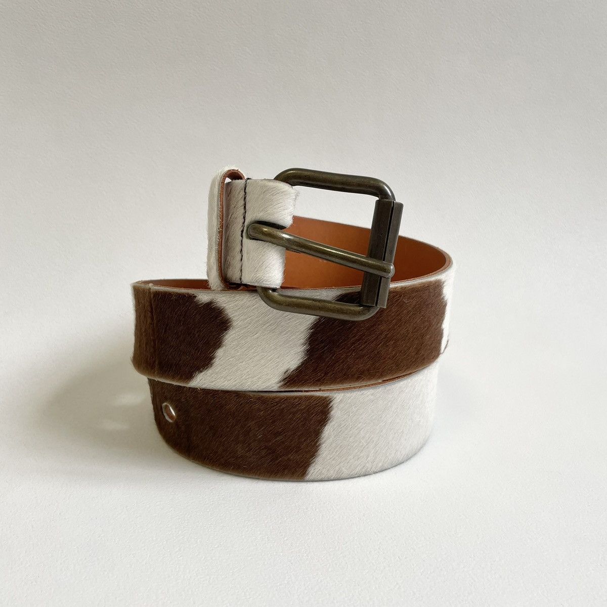Mid 2000s 4cm Height ‘Cow Fur’ Belt