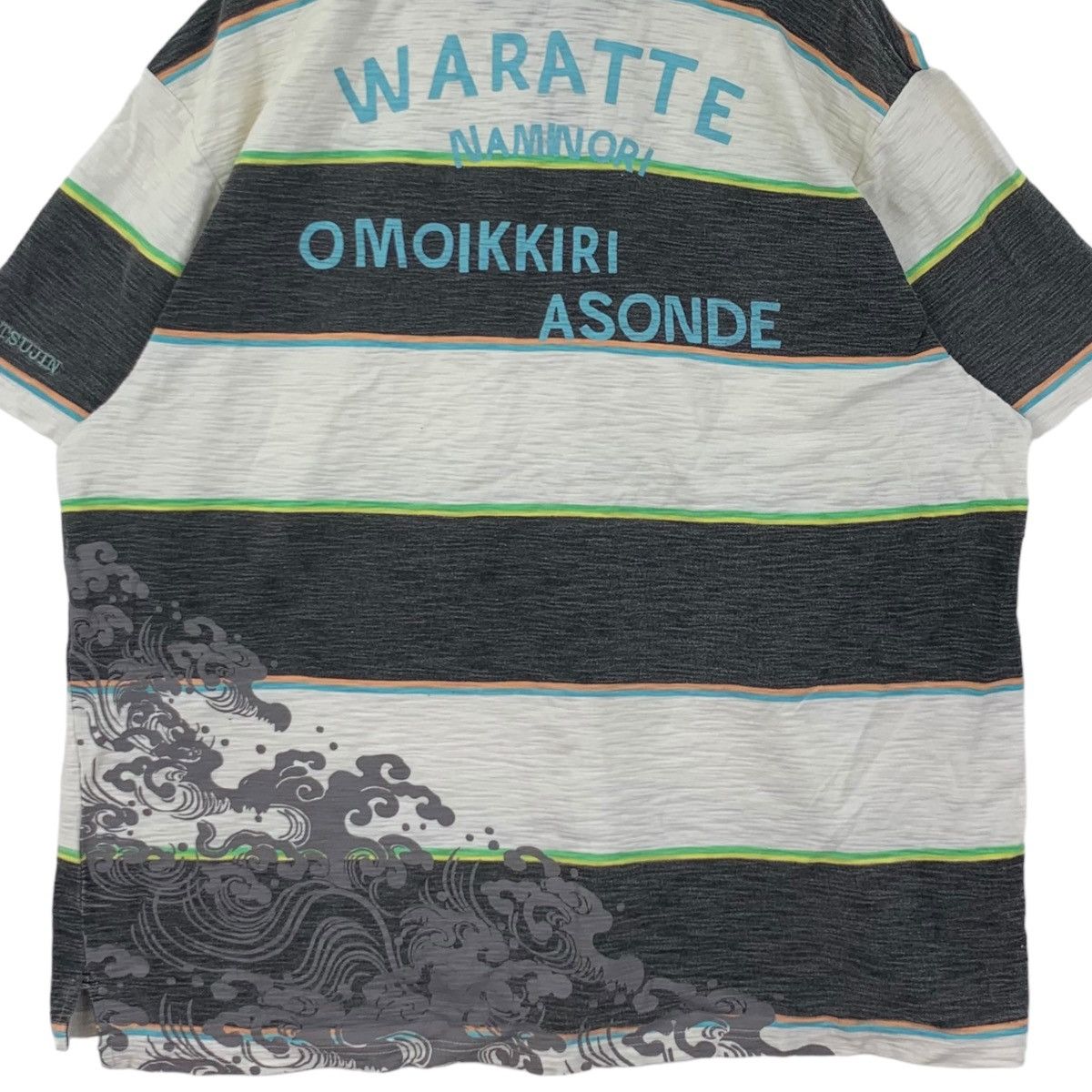 Vintage JAPAN TRADITIONAL Waratte Naminori Surf Polo Size US XXL / EU 58 / 5 - 6 Thumbnail