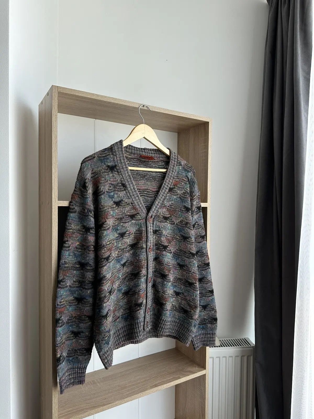 Missoni × Vintage Vintage Missoni Knit Wool Cardigan Iconic Rainbow Sweater Size US M / EU 48-50 / 2 - 21 Thumbnail
