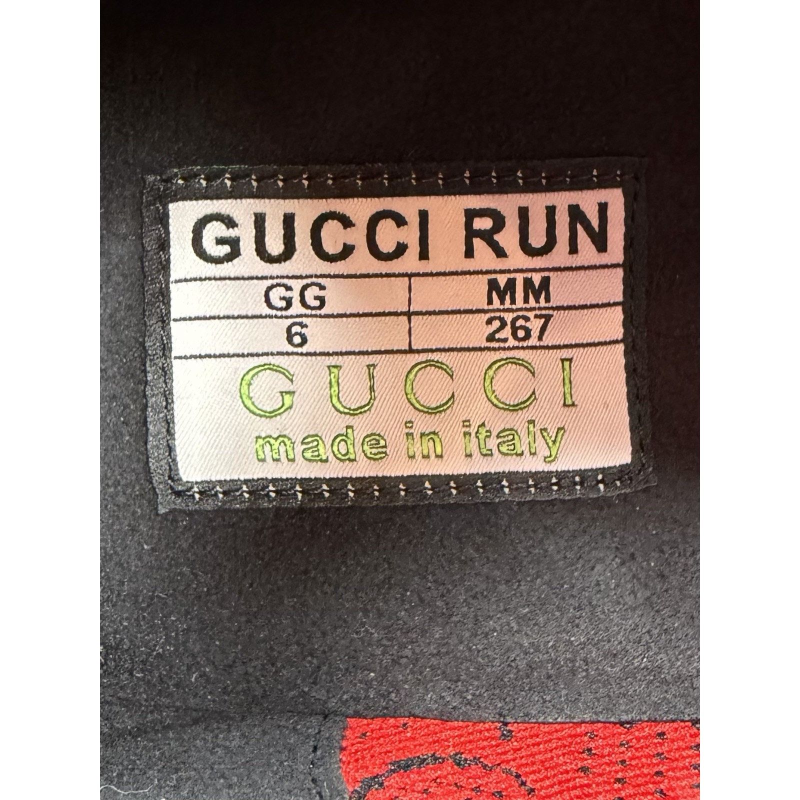 Gucci Size 6.5US - Gucci Run GG Red Sneakers NEW Size US 6.5 / EU 39-40 - 8 Thumbnail