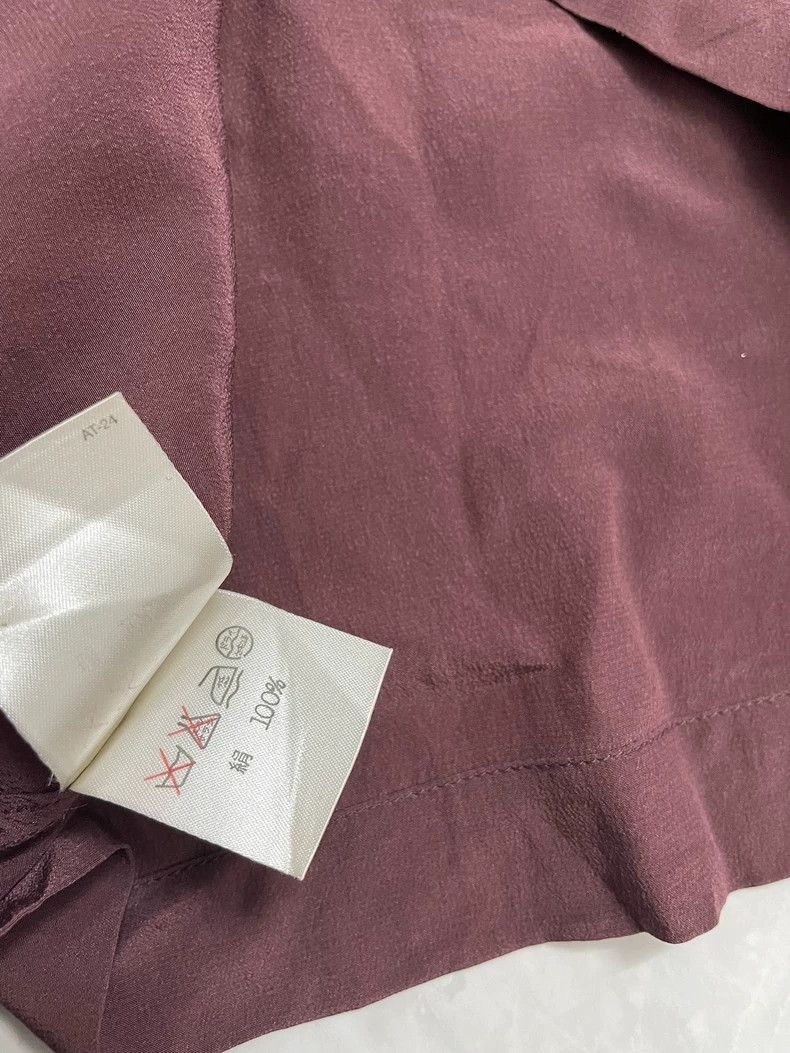 Issey Miyake issey miyake Wine red silk blouse 2505-Nextarrow Size M / US 6-8 / IT 42-44 - 5 Thumbnail