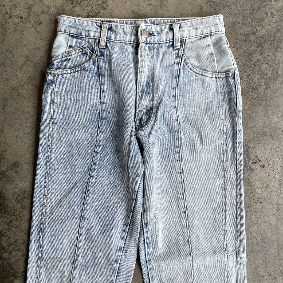 Big John 🔥80s Big John Blend Stoned Washed Distress Denim Jeans Size US 28 / EU 44 - 2 Thumbnail