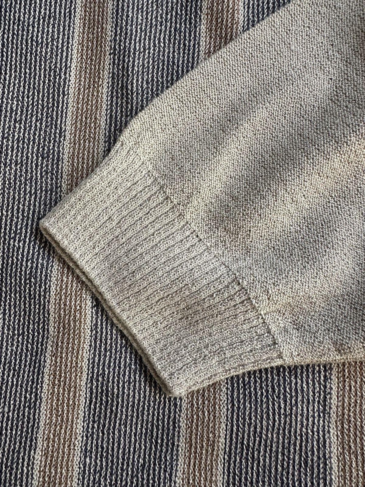 Adolfo Dominguez 90's Adolfo Dominguez knitted striped button up Size US XL / EU 56 / 4 - 18 Thumbnail