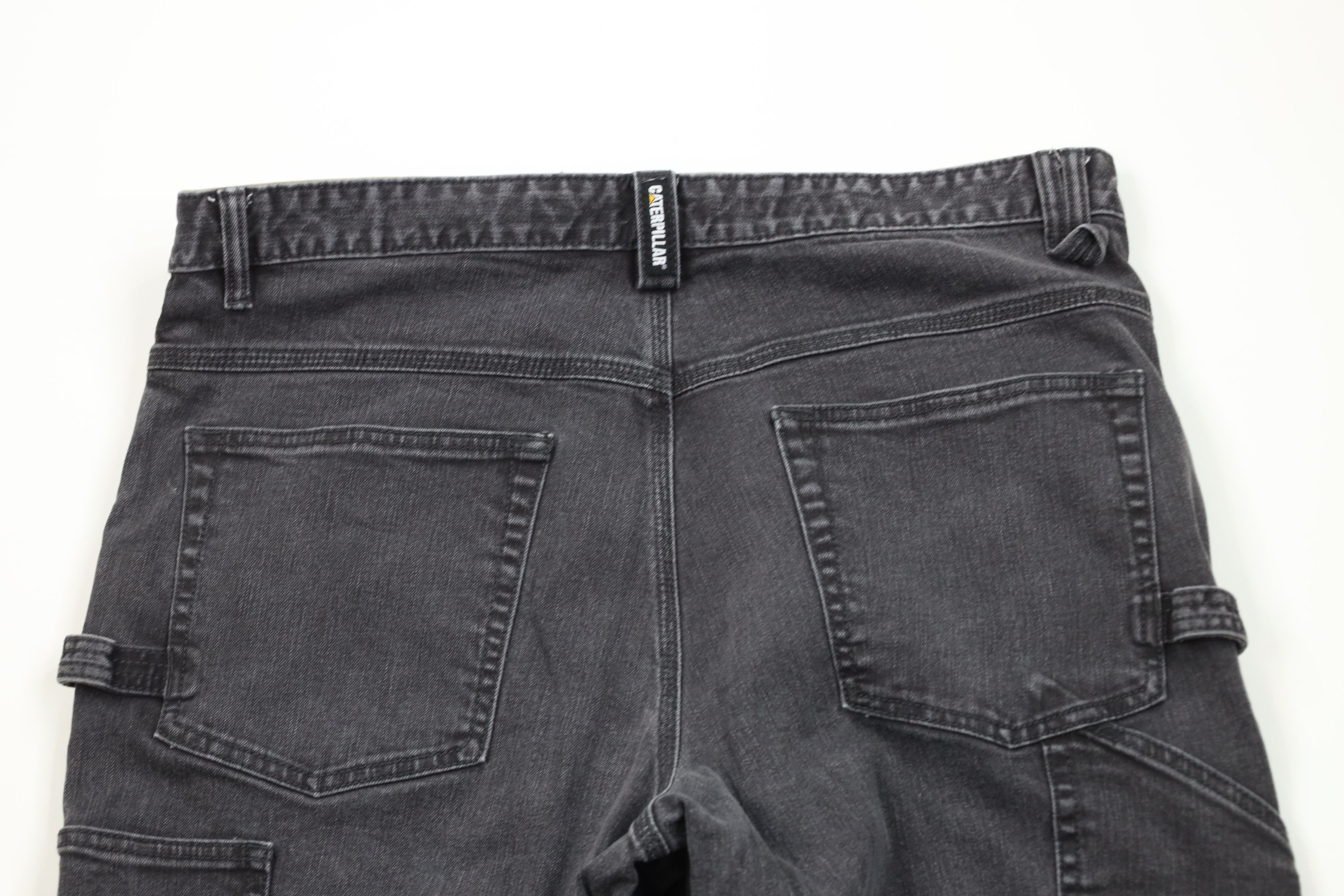 Caterpillar Vintage Cat Caterpillar Wide Leg Dungaree Jeans Black Size US 38 / EU 54 - 12 Thumbnail