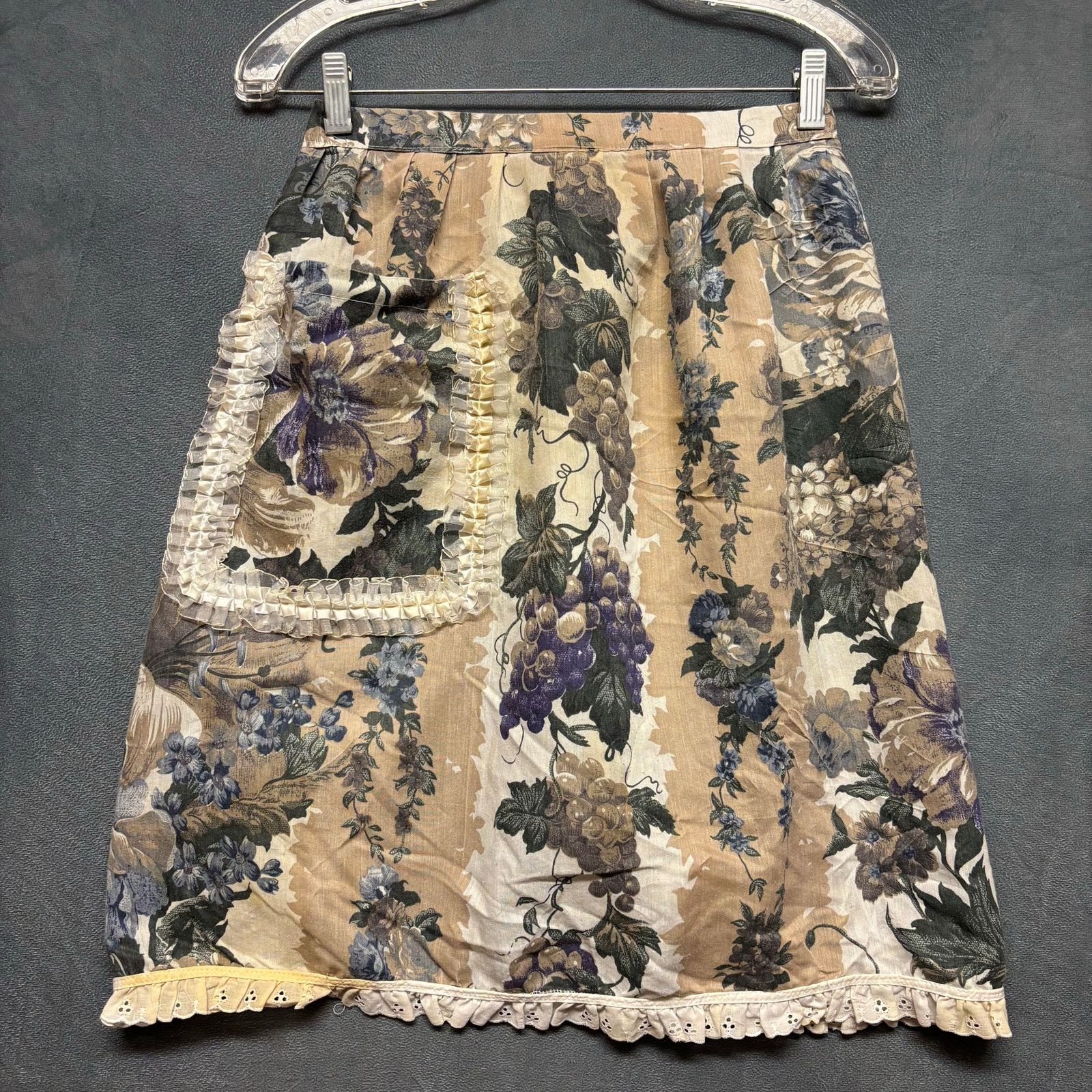 Handmade Handmade Vintage Waist Apron Wrap Cottage Granny Eyelet Lace Size ONE SIZE - 1 Thumbnail