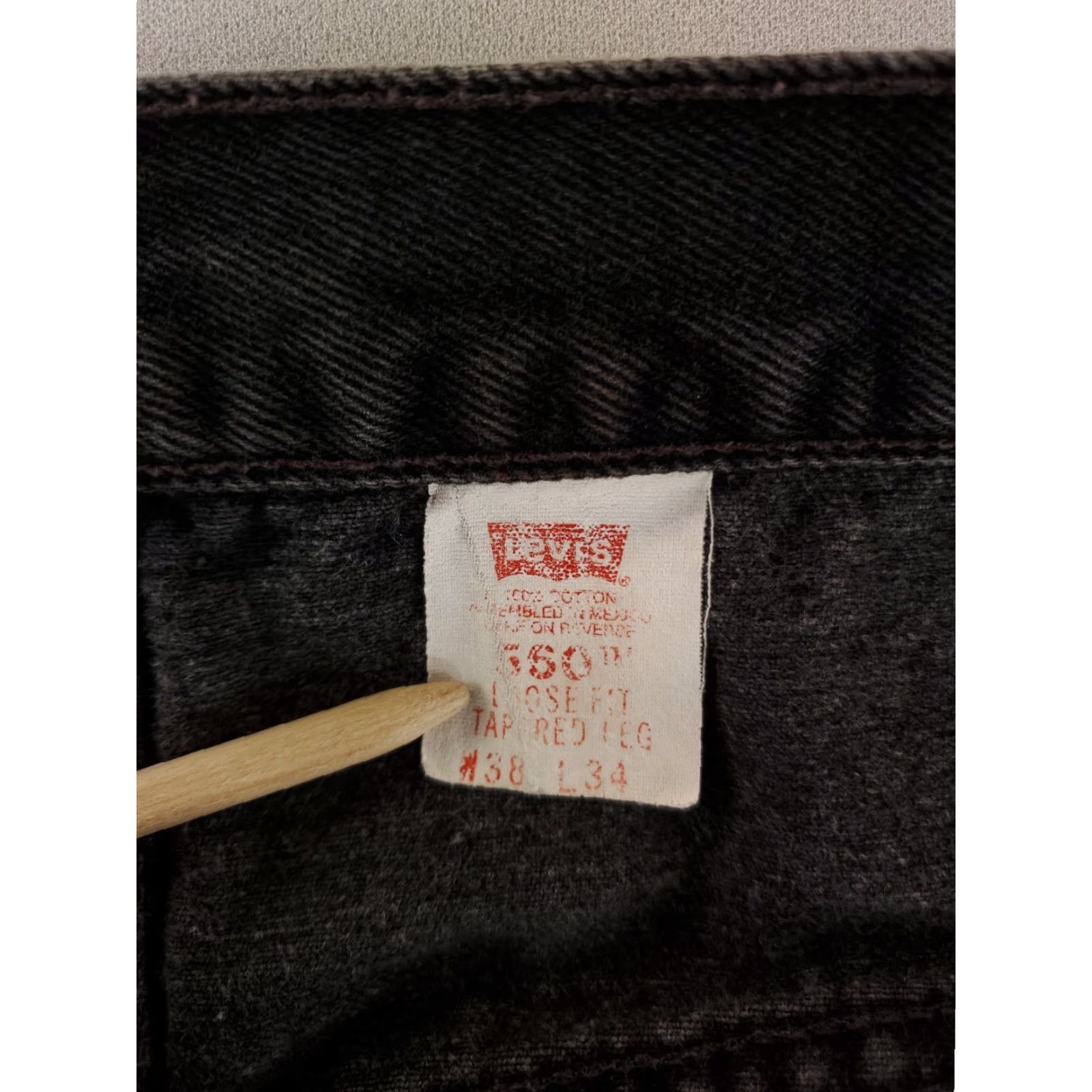Levi's VINTAGE Levi's 560 Jeans Men Black 90s Loose Tapered 36x34 38x34 Actual Inseam 33 Size US 36 / EU 52 - 7 Thumbnail